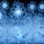 Placeholder: celestial, ice crystals, snow, icicles, reflections