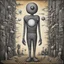 Placeholder: Quirky surreal Reality, by Phlegm, Globepainter, robotic philosophers, abstract, acrylics