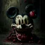 Placeholder: zombie mickey mouse, photorealism, horror, evil, hungry, rotted, high resolution