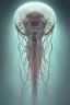 Placeholder: Cyborg biomechanical jellyfish deity, sci-fi, highly detailed, digital painting, artstation, concept art, smooth, sharp focus, illustration, art by artgerm and greg rutkowski and alphonse mucha