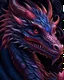 Placeholder: Cute handsome regal dragon for coloring book cover. Trending on Artstation. Black scales . lighting, epic, 8k, highly detailed, centered, symmetry, painted, intricate, volumetric lighting, beautiful, rich deep colors masterpiece, sharp focus, ultra detailed, in the style of dan mumford and marc simonetti, astrophotography in centre, color will be pink, red, magenta, blue, purple, oil on canvas. forest flower background.