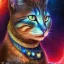 Placeholder: melted crayon drawing of mystical cat made of galaxy and milky way, 8k resolution, high-quality, fine-detail, ornate, baroque, muted colors, intricate, digital art, detailed matte, volumetric lighting, illustration, octane render,