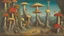 Placeholder: mushroom growth, surreal, bizarre by max ernst