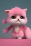 Placeholder: cute chibi fuzzy furry peppermint candy cats striped in pink and red fantasy fantastic view very cute