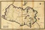 Placeholder: a scan of an ancient Cree Anishinaabe land map, printed black and white but has since been stained and weathered
