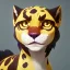 Placeholder: An electric type and dark type, Cheetah pokemon. Lightning bolts shapes as whiskers. Yellow and white fur coverd with blotchy black spots.