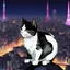 Placeholder: Cat hair emo , Lazer glass , Tokyo city night view wallpaper , cartoon