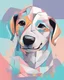 Placeholder: /imagine prompt: Zen Pup::2 Cubism, Pop art, Minimalism, Pastel colors, Surrealism, dogi memes:: t-shirt vector, center composition graphic design, splash brush,plain background::2 mockup::-2 --upbeta --ar 1:1