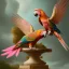 Placeholder: Pink parrot Renaissance style