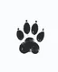 Placeholder: ink dog paw print