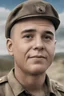 Placeholder: facial portrait - Band of Brothers, Captain Charlie Brown, Professional quality full color photography by Ansel Adams - 4k UHD, Ultra-realistic, Hyper realistic, Photorealistic, Realistic, absolute Reality