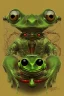 Placeholder: frog brain cyborg, matrix style