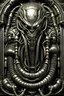 Placeholder: scary extrem humanlike monster by giger