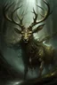 Placeholder: Eldritch deer god, Horrifying