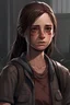 Placeholder: ellie williams from the last if us in a the walking dead game art style