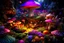 Placeholder: hyper-realistc fantasy garden of unearthly mushroom delights in the multiverse