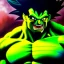 Placeholder: Ultra detailed fullbody Portrait in oil on canvas of Hulk merges with Broly (Dragon Ball Z),intense stare,extremely detailed digital painting, extremely detailed face,crystal clear Big eyes, mystical colors ,perfectly centered image, perfect composition, rim light, beautiful lighting,masterpiece,8k, stunning scene, raytracing, anatomically correct, in the style of robert e howard and Ken Kelley and Ohrai Noriyoshi and Simon Bisley and tomzj1