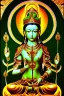 Placeholder: Green Tara, female bodhisattva, orthodox icon