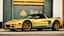 Placeholder: yellow sport car, big wheels, old model, honda NSX influence