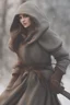 Placeholder: DnD style, medieval woman dressed in warm winter clothes