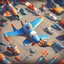 Placeholder: planes 2d top down