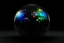 Placeholder: create small colour rainbow disco ball and black backround