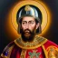 Placeholder: Ultra detailed fullbody Portrait in oil on canvas of Basil II with armor,helmet,extremely detailed digital painting,ultrarealistic skin,intense stare, extremely detailed face, crystal clear eyes, mystical colors ,perfectly centered image, perfect composition, rim light, beautiful lighting,masterpiece ,8k, stunning scene, raytracing, anatomically correct, in the style of Simon Bisley and Ohrai Noriyoshi and robert e howard and Steve Jung and Wizyakuza and uncannyknack.