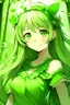 Placeholder: make her skin green