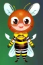 Placeholder: A cute bee as comic character