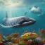 Placeholder: music gives birth to a whale in a world containing a oceans full of music, 8k, photorealistic