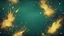 Placeholder: Hyper Realistic Green, Navy-Blue & Golden Abstract Retro Grungy Texture With Flame-Particles