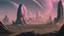 Placeholder: alien landscape and city