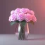 Placeholder: Pink transparent Crystal Rose Bouquet Flower