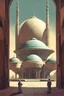 Placeholder: mosque 70s sci fi art