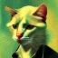 Placeholder: Portrait of a cat by Van Gogh