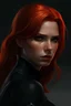 Placeholder: black widow marvel red hair