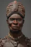 Placeholder: african head portrait, warrior costume, aztec mask, eerie, tribal village, meditation, woods, galaxy sky, 8k quality