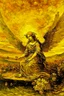 Placeholder: A golden yellow angelic heaven painted by Vincent van Gogh