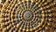 Placeholder: 3d mandela fractal made of a metallic random color objects turning many times likr Spirograph drawing Kaleidoscope Ruler Set creation