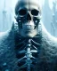 Placeholder: A portrait of a frozen skeleton by pascal blanche rutkowski repin artstation hyperrealism painting concept art of detailed character design matte painting, 4 k resolution blade runner, digital Art, perfect composition, beautiful detailed intricate insanely detailed octane render trending on artstation, 8 k artistic photography, photorealistic concept art, soft natural volumetric