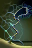 Placeholder: dna attempting to leave the neuron through the axon hillock