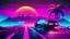 Placeholder: Synthwave style picture for music video with dynamic colors