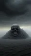 Placeholder: ,surrealism of the dark of a nightmare , hyper photorealistic, hyper detailed dark art color, high resolution, fog, octane render, tilt shift, HDRI Environment, all pictures dark gray, a cigar shape spacesyhovering in the sky