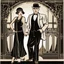 Placeholder: attractive couple from the roaring 20s