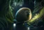 Placeholder: cute kiwi with thick fur in moonlit forest by stream, book illustration, fine detail, 4k, trending, volumetric light, depth of field