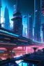 Placeholder: Imagine a futuristic cityscape with towering skyscrapers, flying cars zipping through neon-lit streets, and holographic billboards