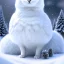 Placeholder: smooth hyper realistic, beautiful Japanese snow bird in crown, pale colors, dark cosmos background, cat еye, extremely sharp detail, finely tuned detail, ultra high definition, 8 k, unreal engine 5, ultra sharp focus, accurate sword wings, positive smile, lot of details, fit within portrait, Ambiance winter, perfect composition, perfect hair, perfect hands, finger up gestures