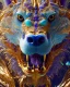 Placeholder: A portrait of a crystalline beast, mythical,fantasy , magnificent, majestic, highly intricate, Realistic photography, incredibly detailed, ultra high resolution, 8k, complex 3d render, cinema 4d