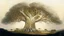 Placeholder: Valinor, tolkien, one giant golden tree, one giant silver tree