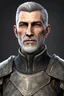 Placeholder: An old male imperial legion soldier from Skyrim with brown eyes, short gray hair and a light beard, Roman Legion style